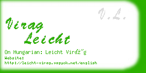 virag leicht business card